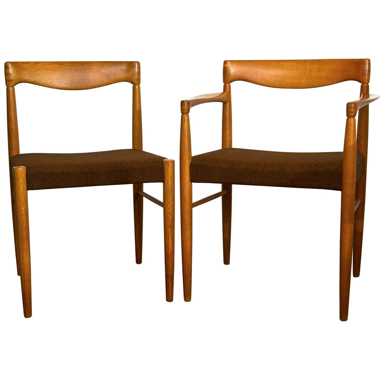 Six HW Klien Dining Oak Chairs