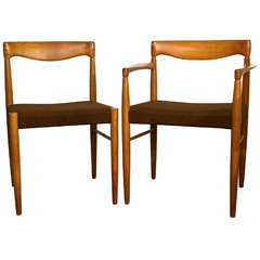 Six HW Klien Dining Oak Chairs