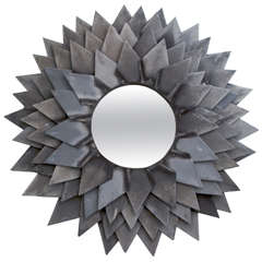 Monumental Zinc Flower Petal Mirror 4