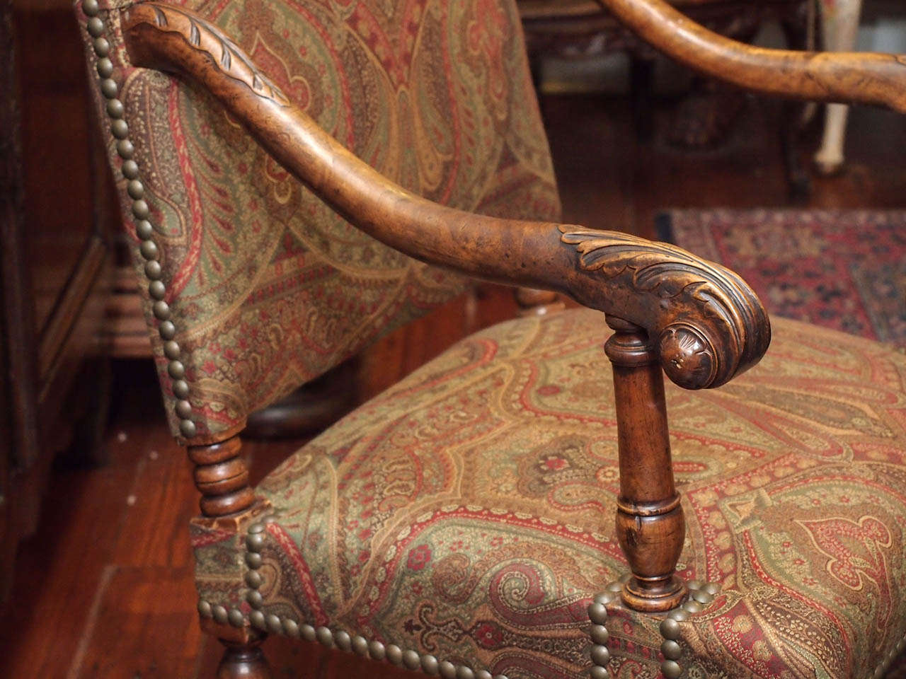 French Late 19th Century Walnut Tall Back Chairs For Sale 2