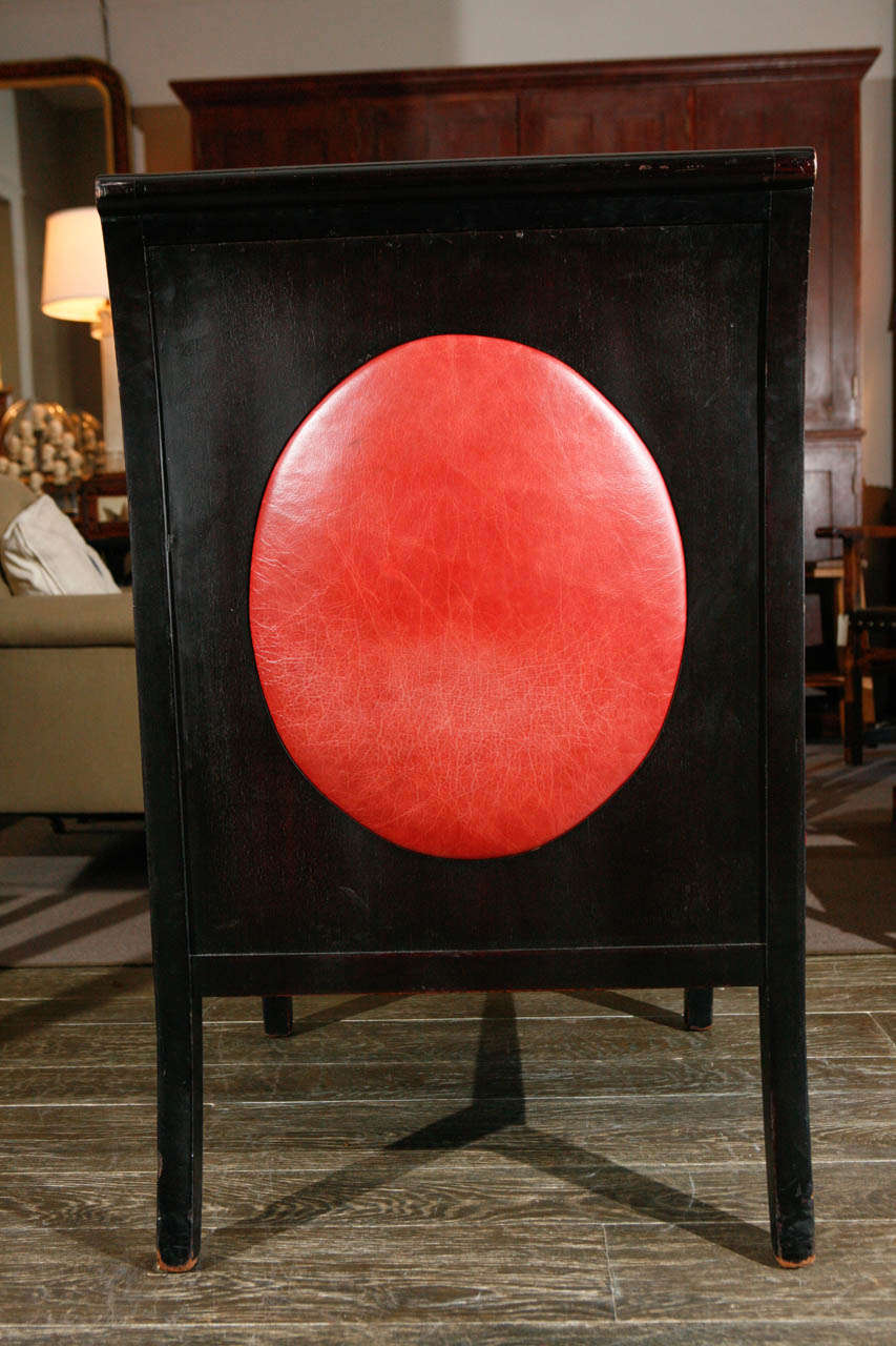 Pair of English Red Leather Chairs, Circa 1880 4