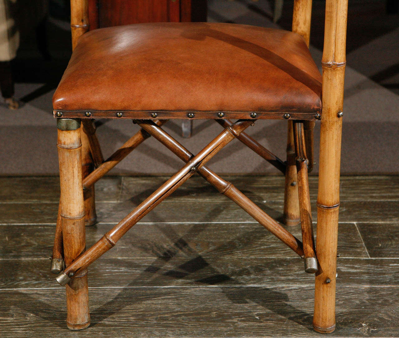 English Bamboo Corner Chair, Circa 1870 2