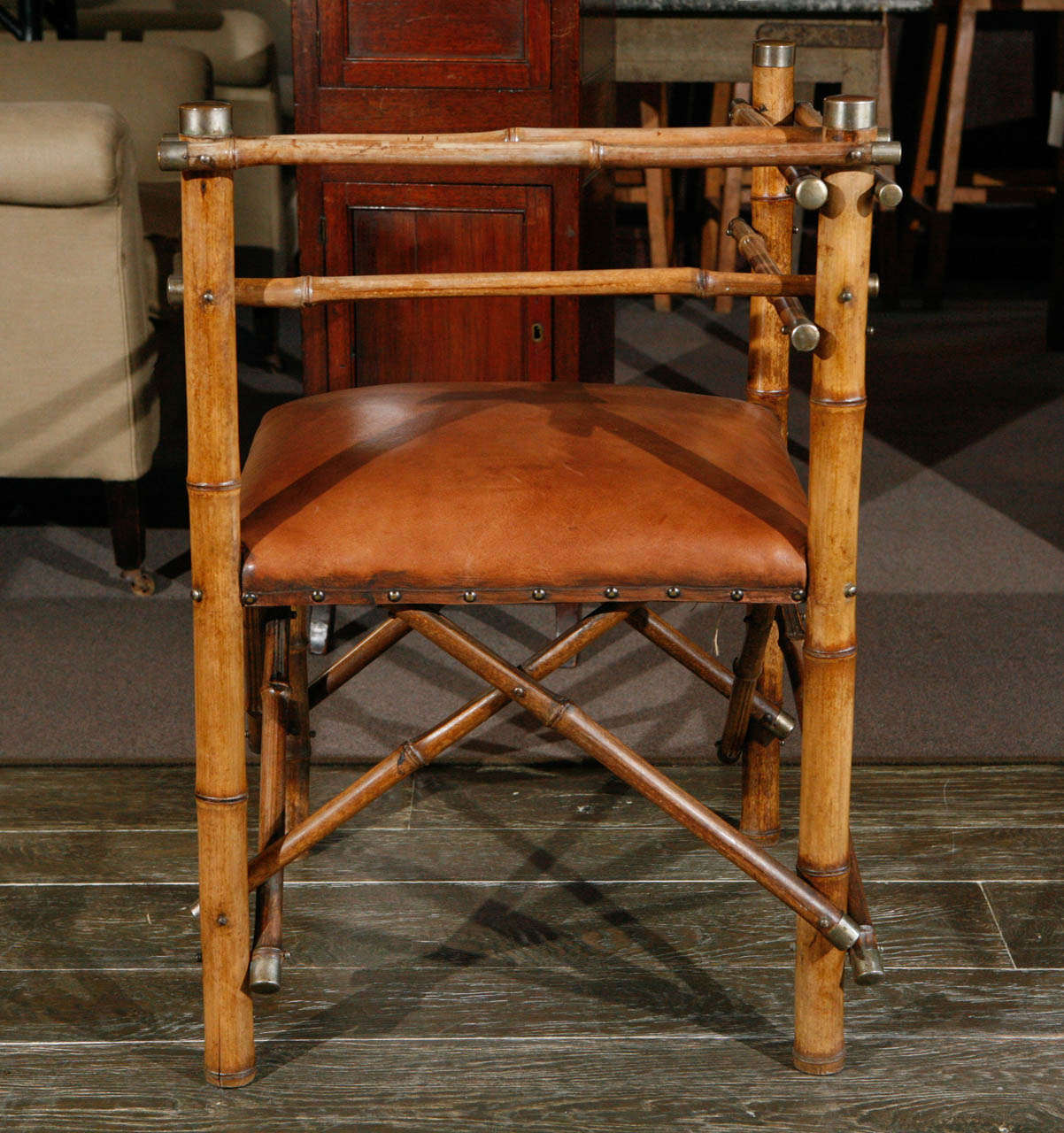English Bamboo Corner Chair, Circa 1870 3