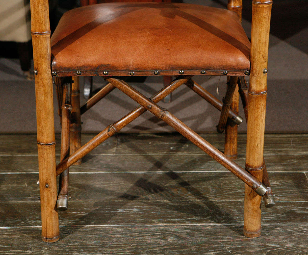 English Bamboo Corner Chair, Circa 1870 4