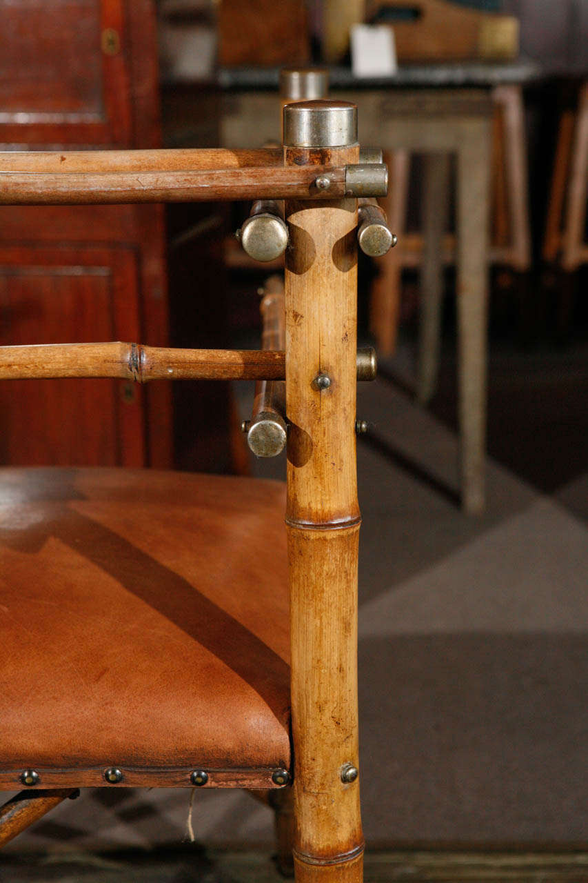 English Bamboo Corner Chair, Circa 1870 5