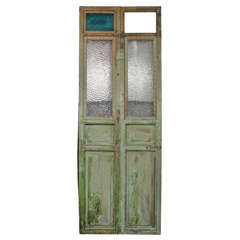 Egyptian Vintage Green Doors