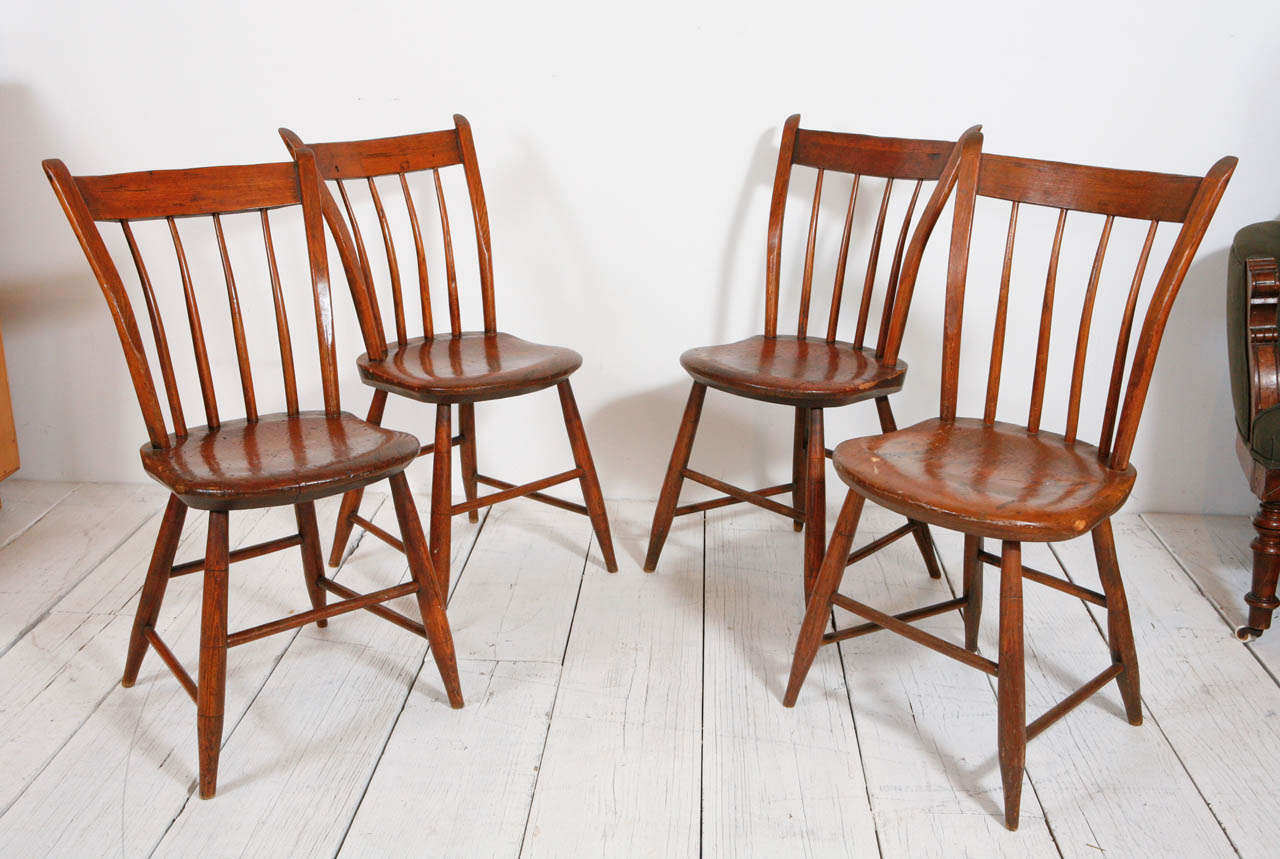 Rustic farmhouse dining chairs with a slightly curved back and tapered column legs.

We're located in Los Angeles at:

Nickey Kehoe
7221 Beverly Blvd.
Los Angeles, CA 90036