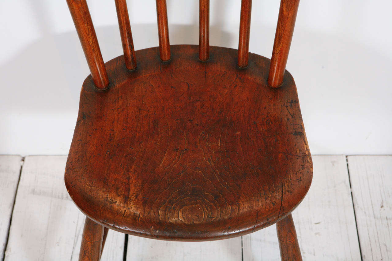 Set of Four American Pine Side Chairs In Good Condition In Los Angeles, CA