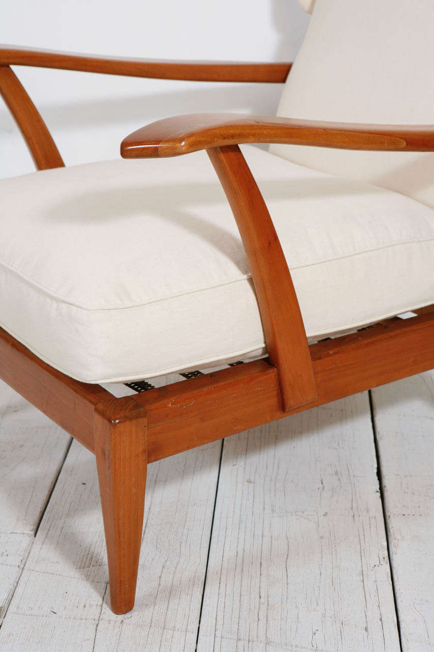 Italian MidCentury Wingback Adjustable Morris Chairs at 1stDibs