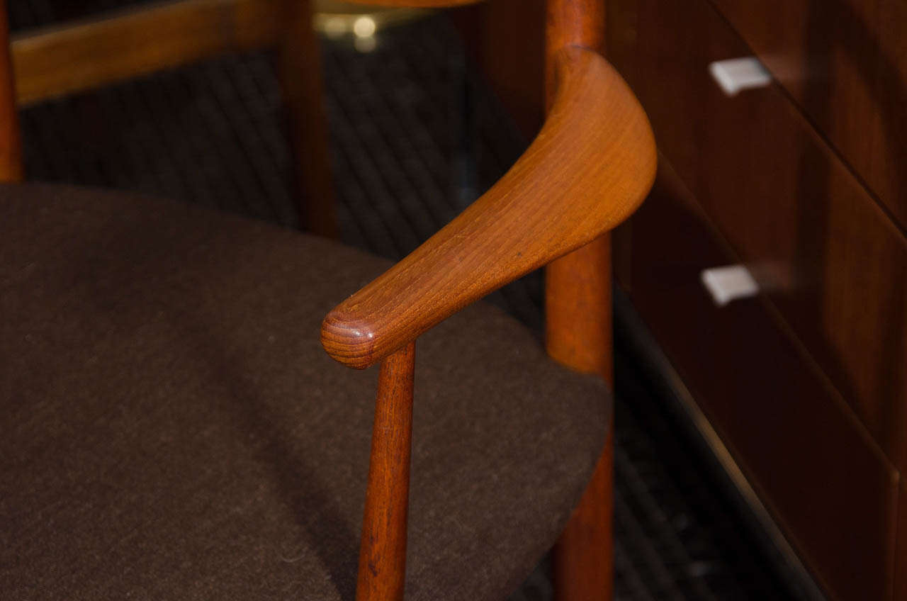 Mid-20th Century Set of 6 Hvidt Molgaard Teak Dining Chairs