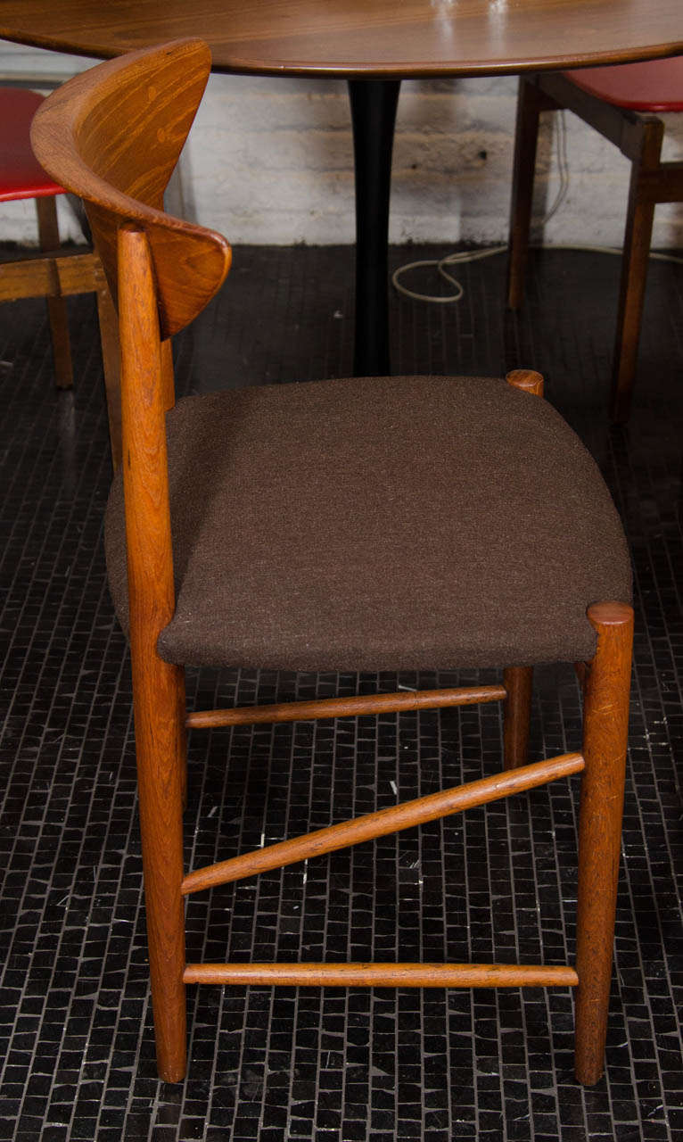 Set of 6 Hvidt Molgaard Teak Dining Chairs 2