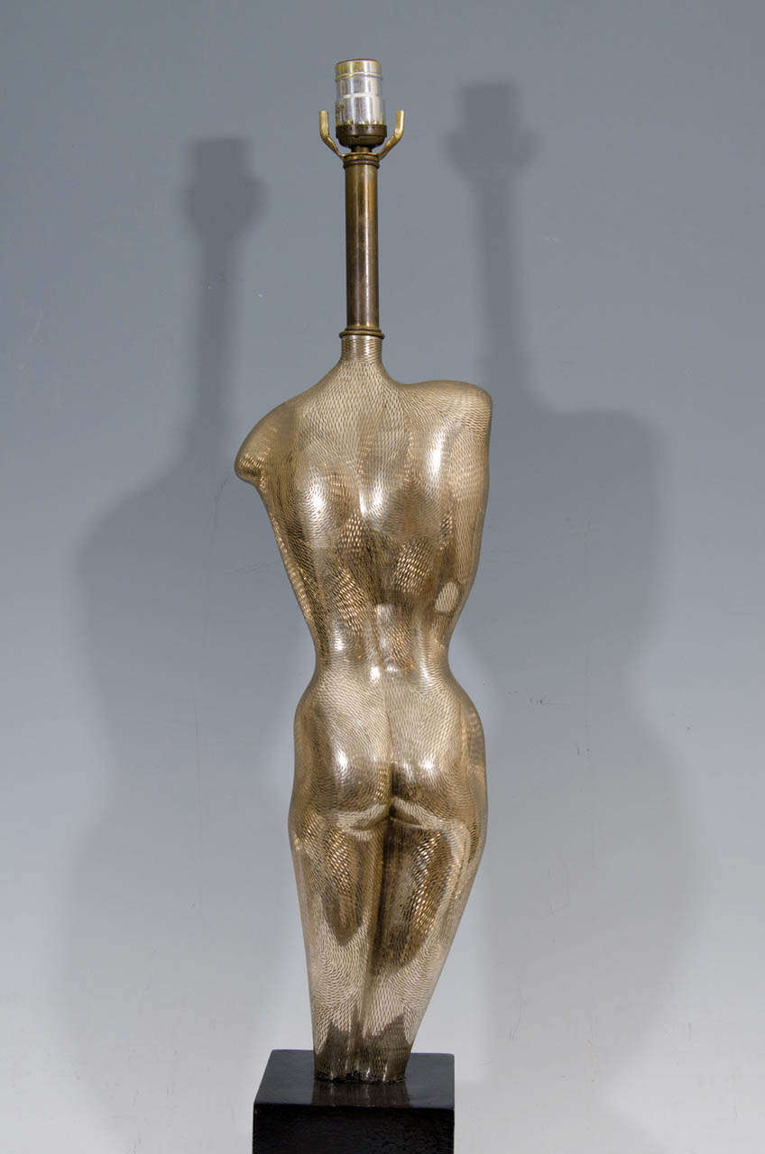 A Pair of Yasha Heifetz Female Figural Sculpture Table Lamps 1