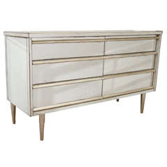 A Vintage Dresser by Bassett Furniture with Mirrored Surface