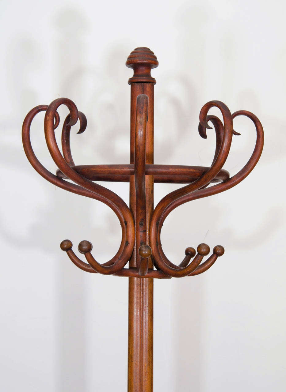 A Vintage Bentwood Thonet Coat Rack at 1stDibs | vintage bentwood coat rack,  antique coat rack, vintage wooden coat rack