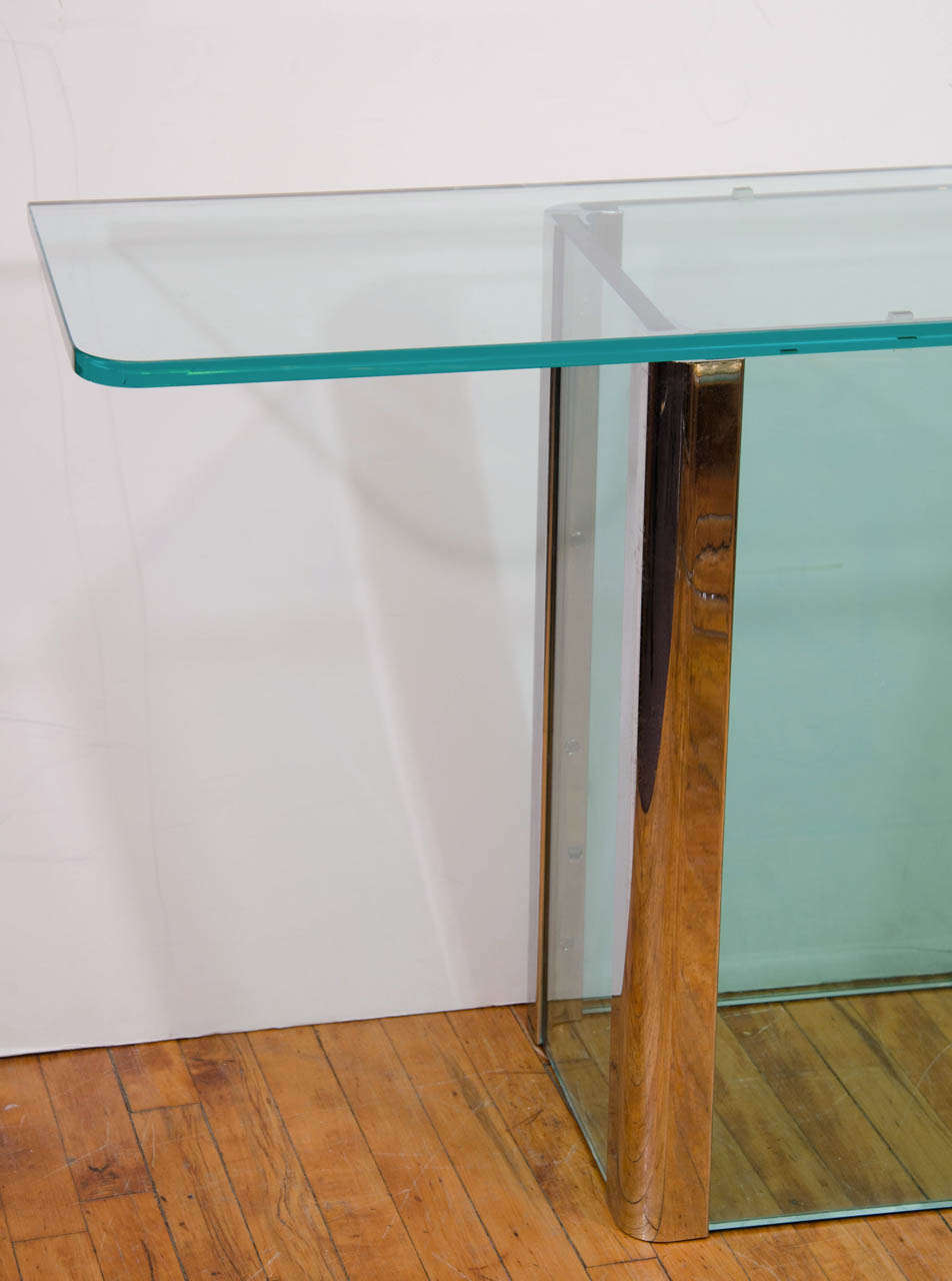 Mid-Century Modern A Mid Century Console Table by Leon Rosen for Pace Collection