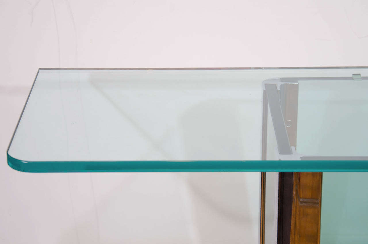A Mid Century Console Table by Leon Rosen for Pace Collection In Good Condition In New York, NY