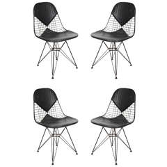 Vintage Set of Four Mid Century "Bikini" Chairs by Eames for Herman Miller