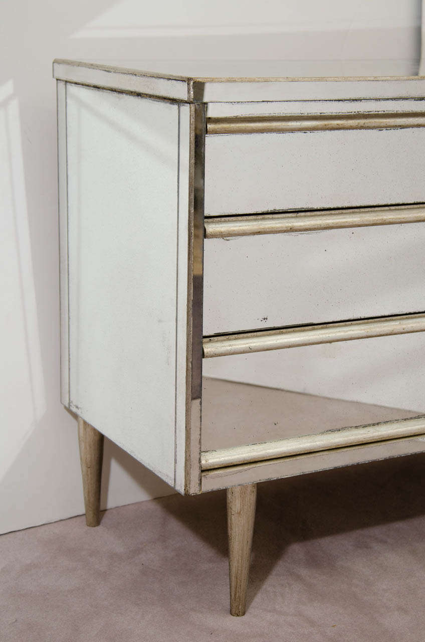 A Vintage Dresser by Bassett Furniture with Mirrored Surface at 1stDibs