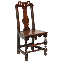 Welsh Queen Anne Folk Art Side Chair 10
