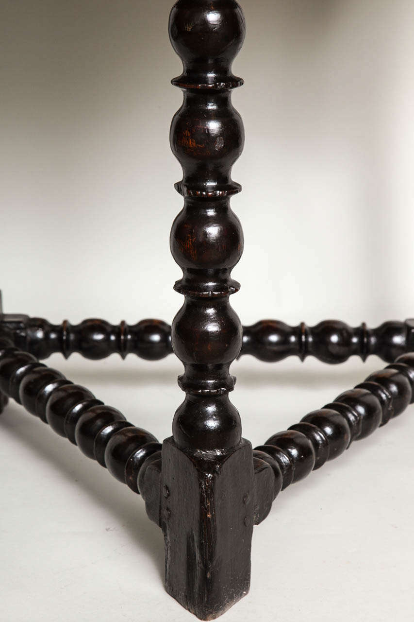 18th Century and Earlier Rare Charles II Oak Cricket Table
