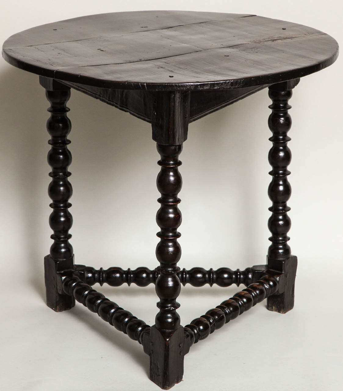 Rare Charles II Oak Cricket Table 5