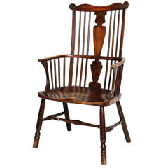 Mid 18th Century Thames Valley Comb Back Windsor Armchair