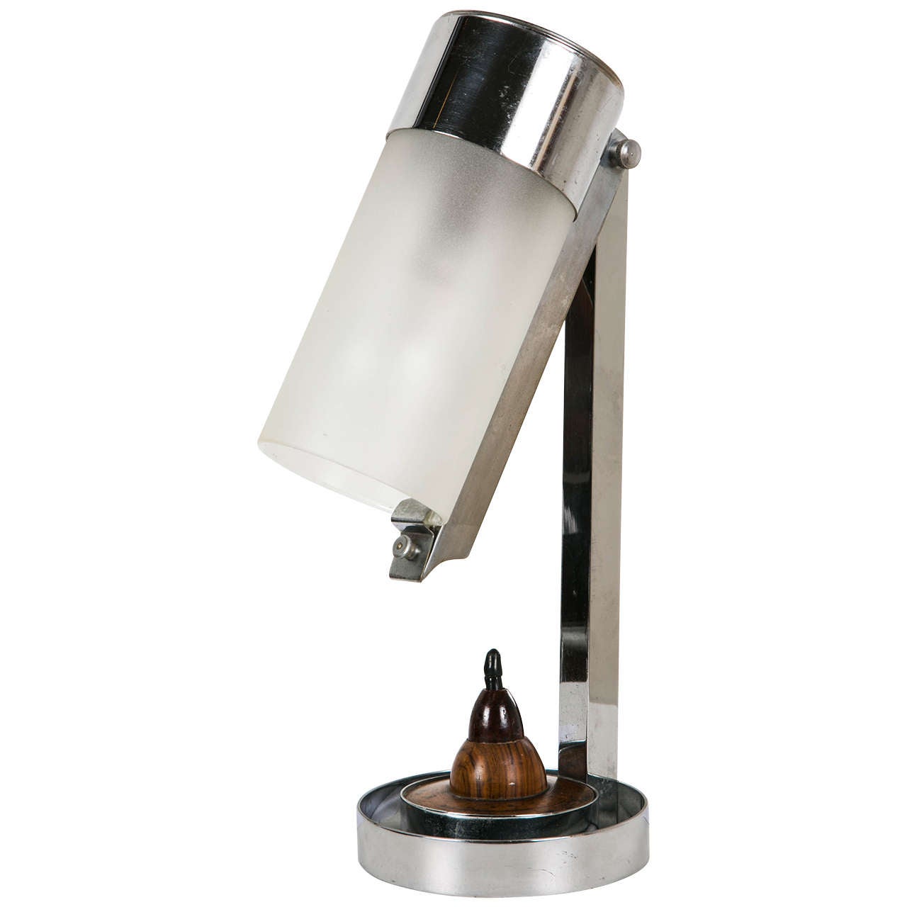 Lampada da tavolo modernista Art Deco degli anni '30 di Jean Boris Lacroix