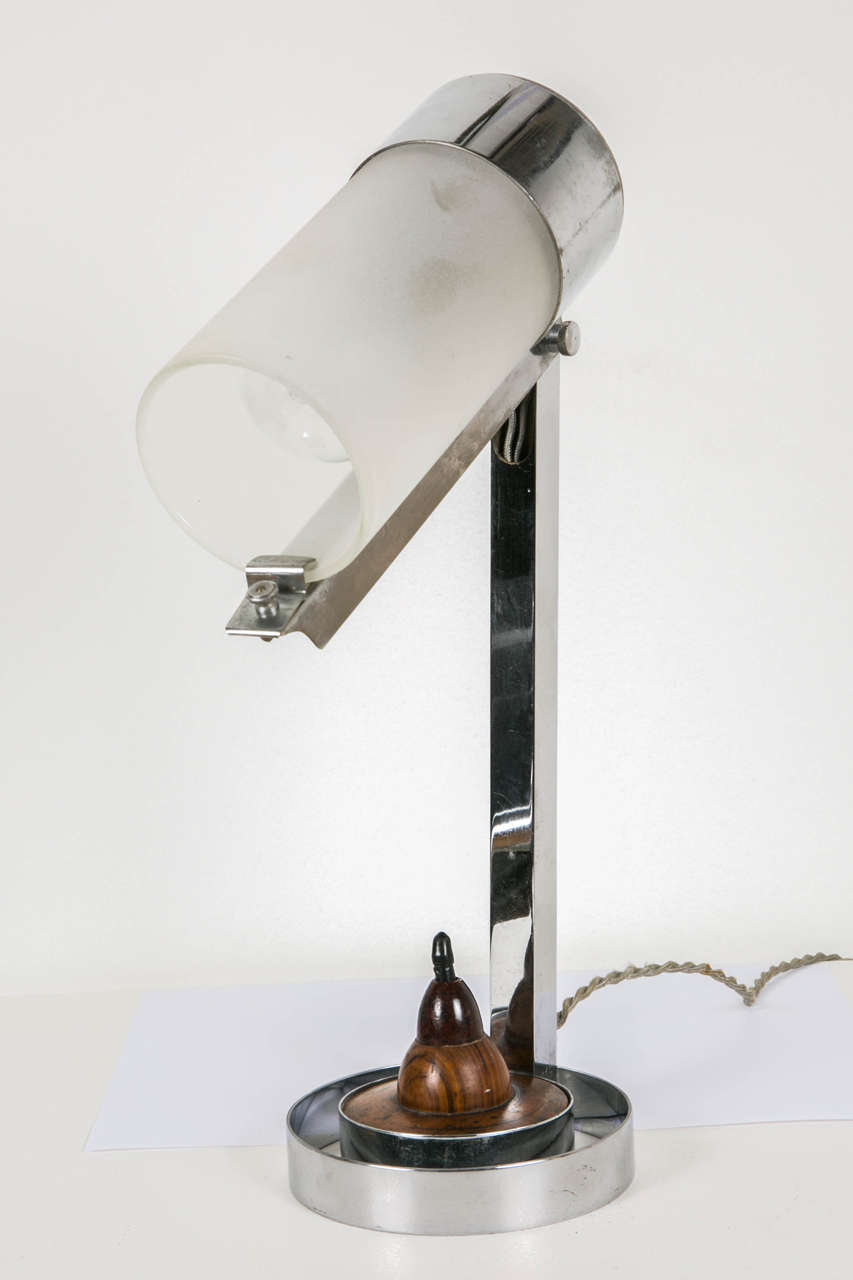Mid-20th Century 1930s Art Deco Modernist Table Lamp by Jean Boris Lacroix For Sale