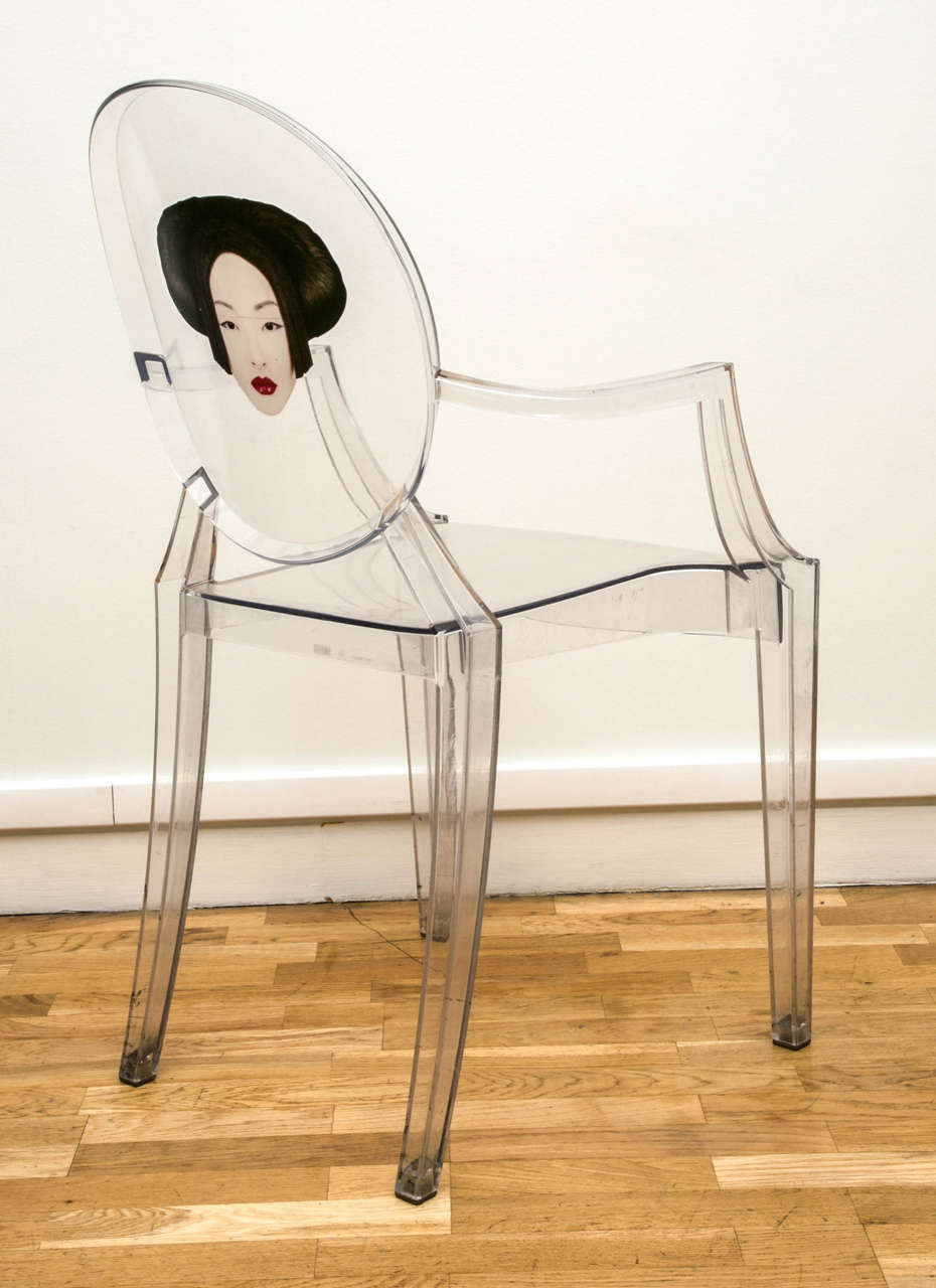Contemporary Set of Three Louis Ghost Chairs Exclusively Designed by Philippe Starck