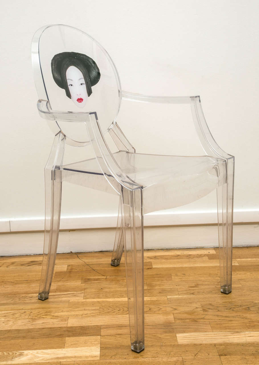 Set of Three Louis Ghost Chairs Exclusively Designed by Philippe Starck