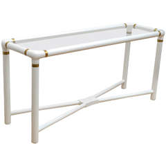 White Lacquered Console