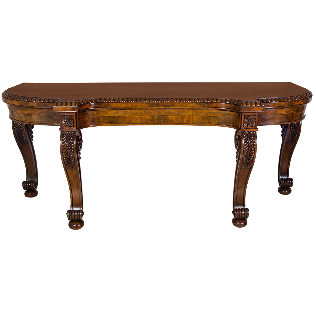 Regency Mahogany Serving or Side Table For Sale