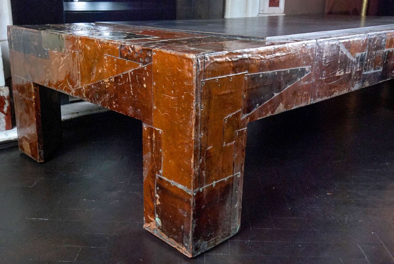 American Paul Evans Style Patchwork Coffee Table