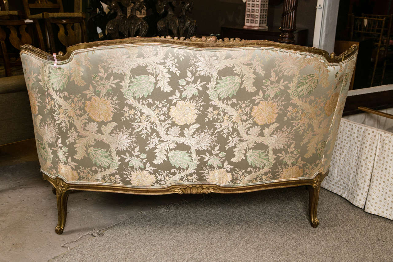 Early 20th Century Louis XV Style Carved French Sofa by Jansen