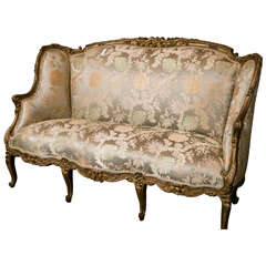 Louis XV Style Carved French Sofa by Jansen