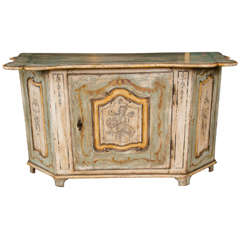 Paint Decorated 18th-19th Century Buffet or Cabinet