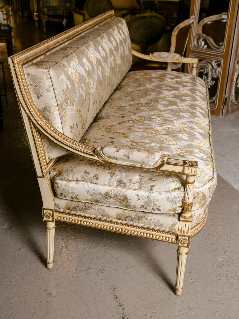 Hollywood Regency Louis XVI Style Sofa by Maison Jansen