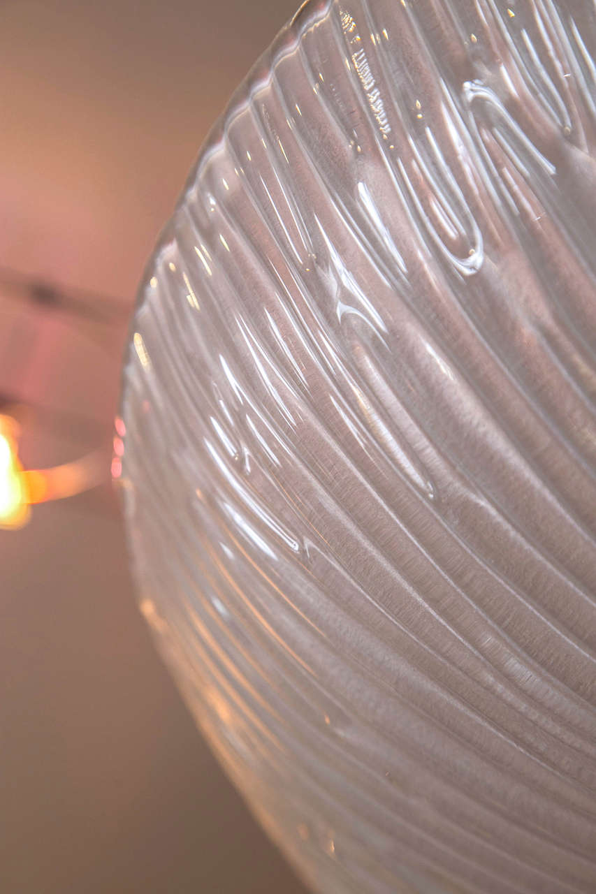 Modern Shimmery Murano Chandelier