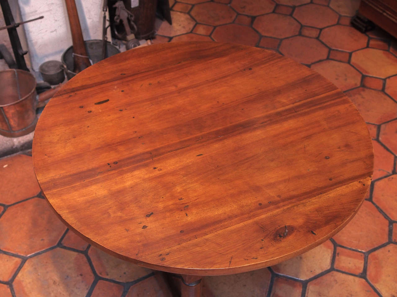 Carved Late 18th Century French Walnut Wine Table, circa 1790 For Sale