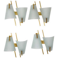Curved Glass Wall Lights