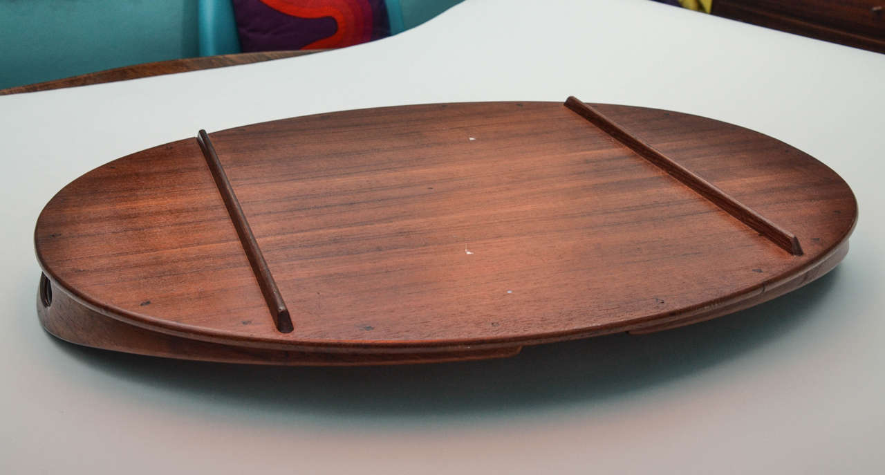 Mid-20th Century Teak Oval Gallery Tray by Jens Quistgaard, circa 1960 For Sale