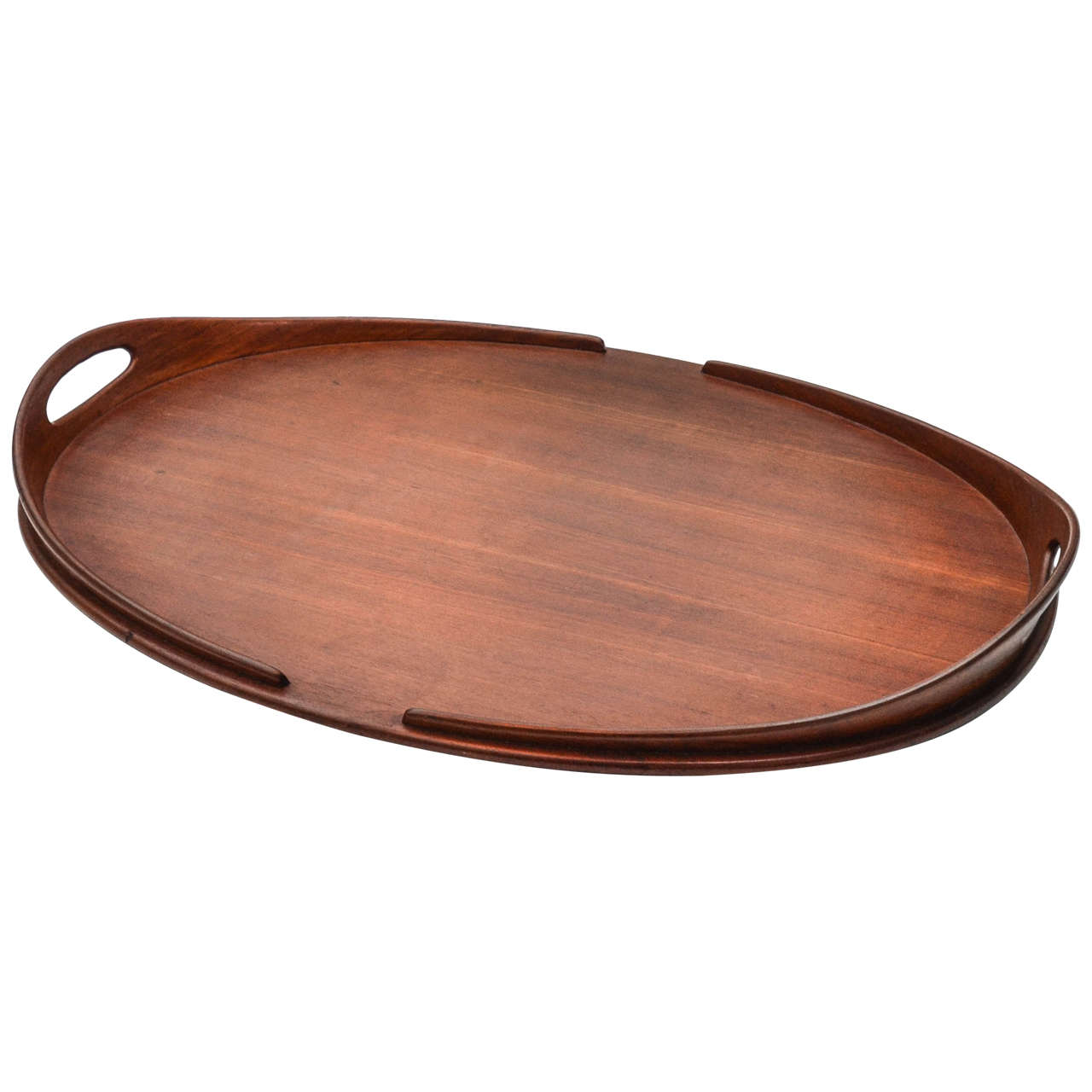 Teak Oval Gallery Tray by Jens Quistgaard, circa 1960 For Sale