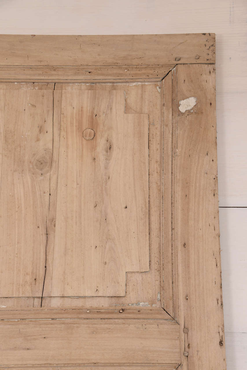 French 19th Century Stripped Pine Trumeau