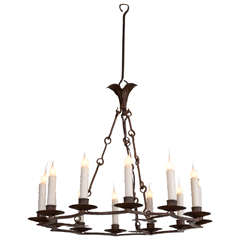 Round Iron Chandelier