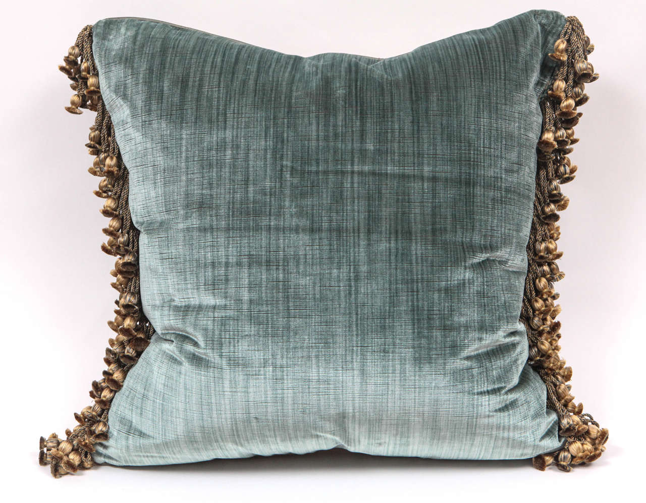 Pair of Luigi Bevilacqua Italian Silk Velvet Pillows In Excellent Condition In Los Angeles, CA
