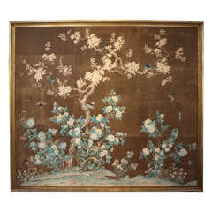 Early 19th Century Chinese Hand-Painted Wallpaper Panels
