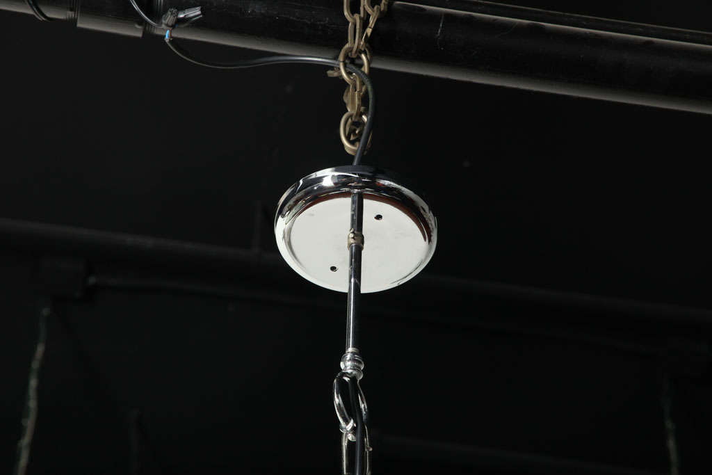 Metal 1960s Veca Chandelier Made in Italy For Sale