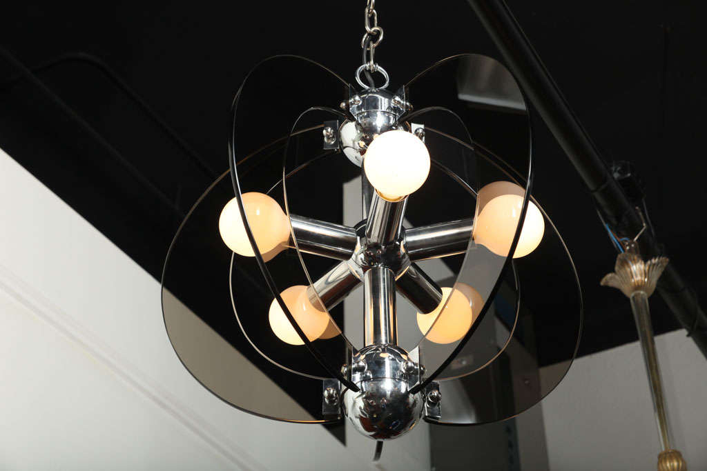 1960s Veca Chandelier Made in Italy For Sale 1
