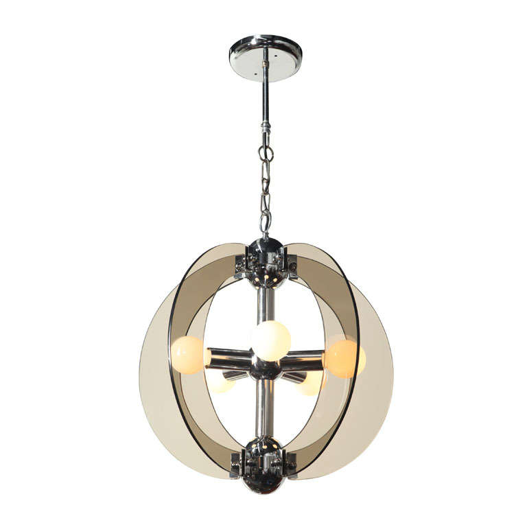 1960s Veca Chandelier Made in Italy For Sale