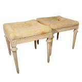 pair of Gustavian tabourets